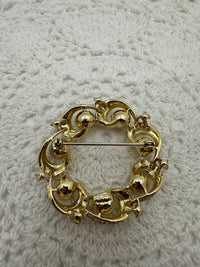 Vintage Gold tone Faux Pearl