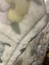vintage Handmade Square Flower Quilt