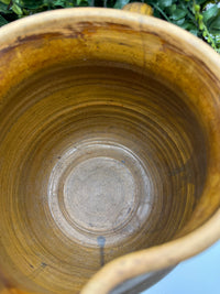 Brown Glazed Pottery Pitcher
