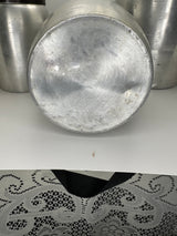 Vintage Aluminum Canister Set of Three