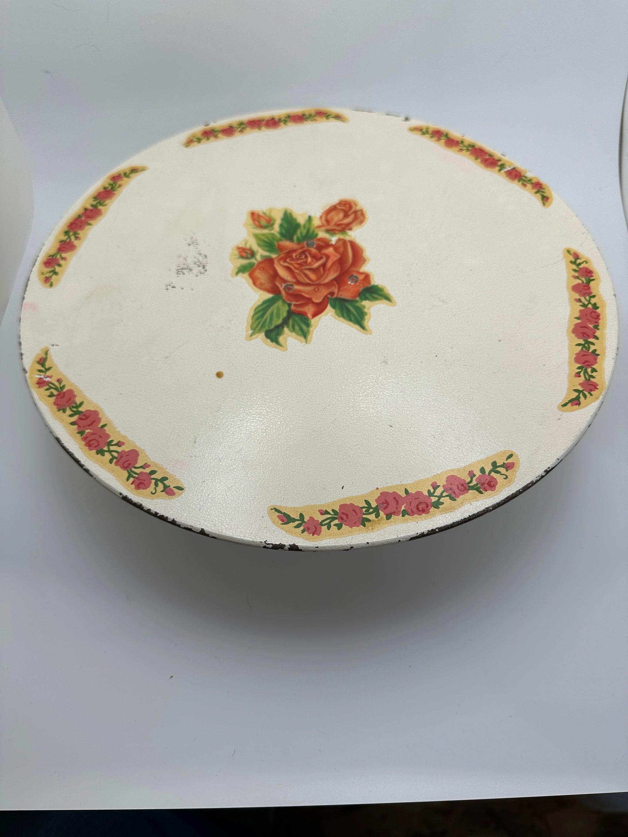 Vintage Musical “Happy Birthday” Cake Plate