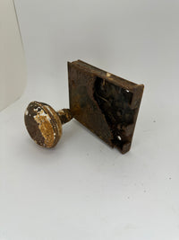 Antique Salvage Door Latch with Knobs