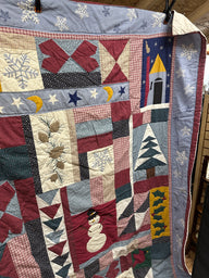 Vintage Handmade Christmas QuiltQuilt