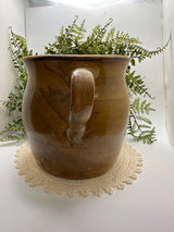 Brown Glazed Pottery Pitcher