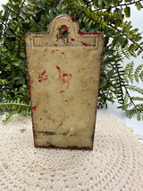 Vintage Rusty Crusty Metal Match Holder