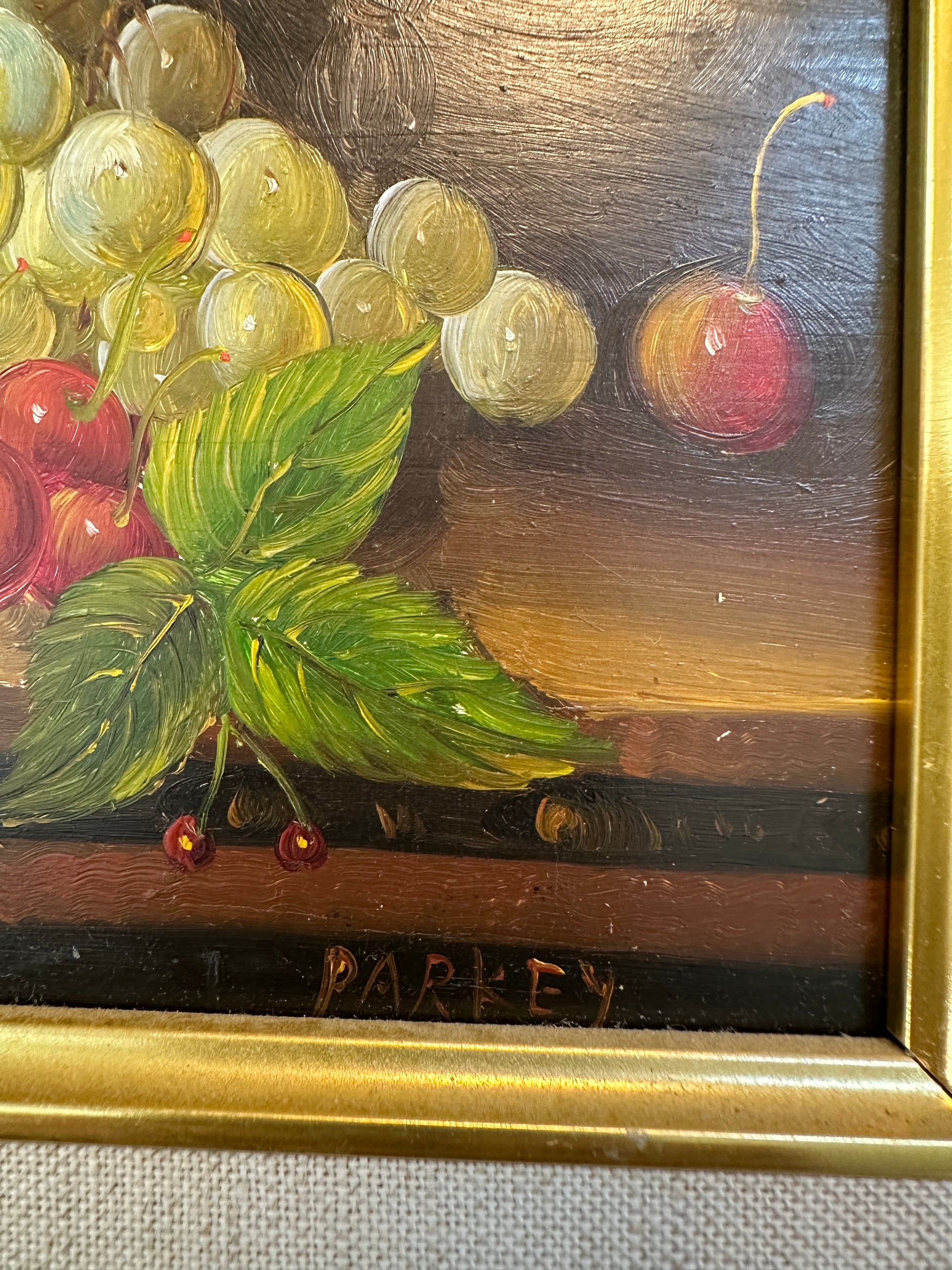 Vintage Pair of Oil Paintings by Parkey and Mindy