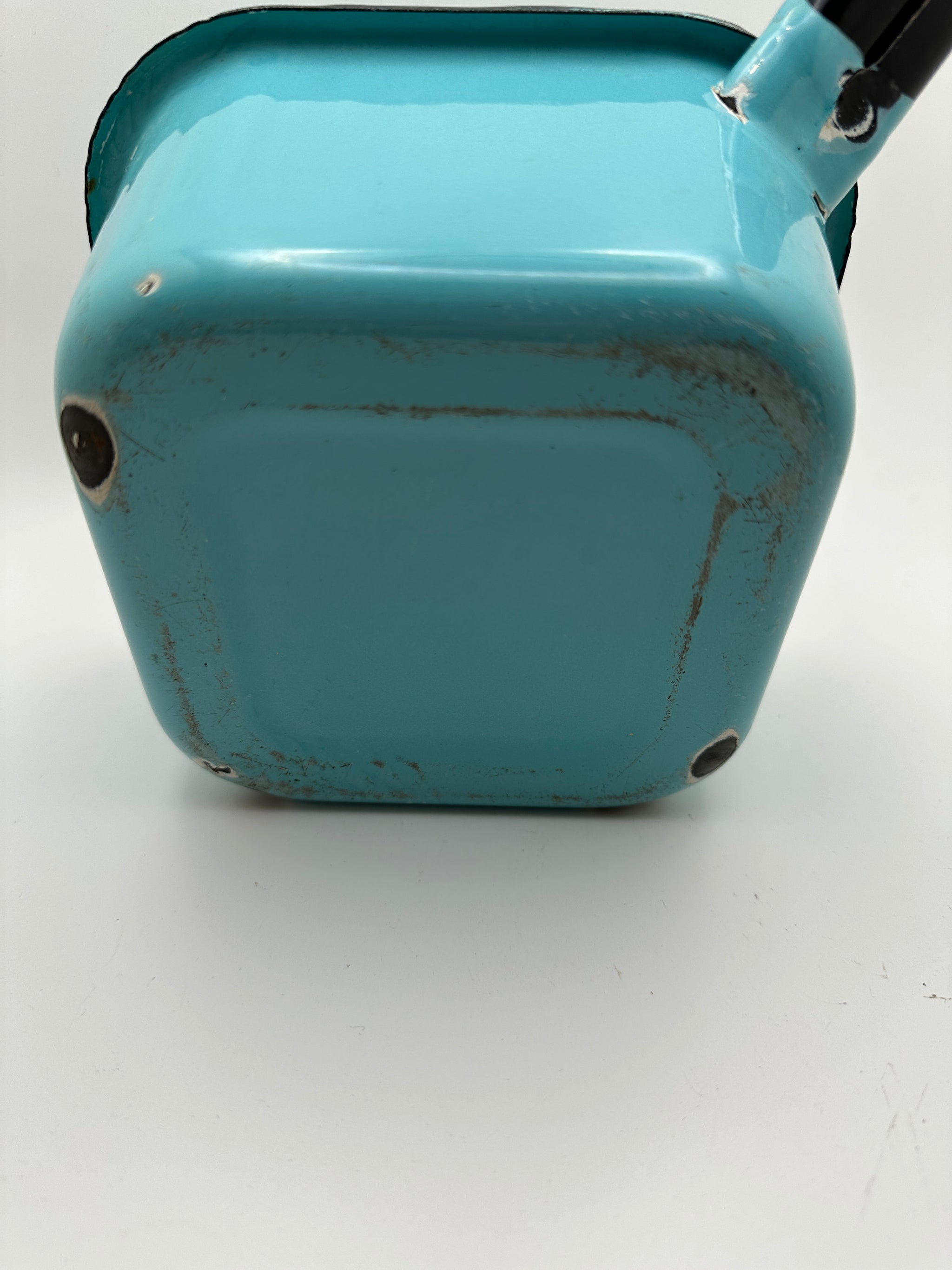 Vintage Blue Square Enamelware