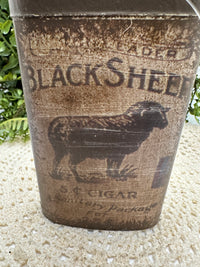 Antique Black Sheep Tin