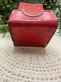Vintage Rusty Crusty Metal Match Holder
