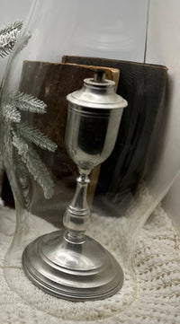 Shirley Williamsburg Virginia Pewter Oil Lamp