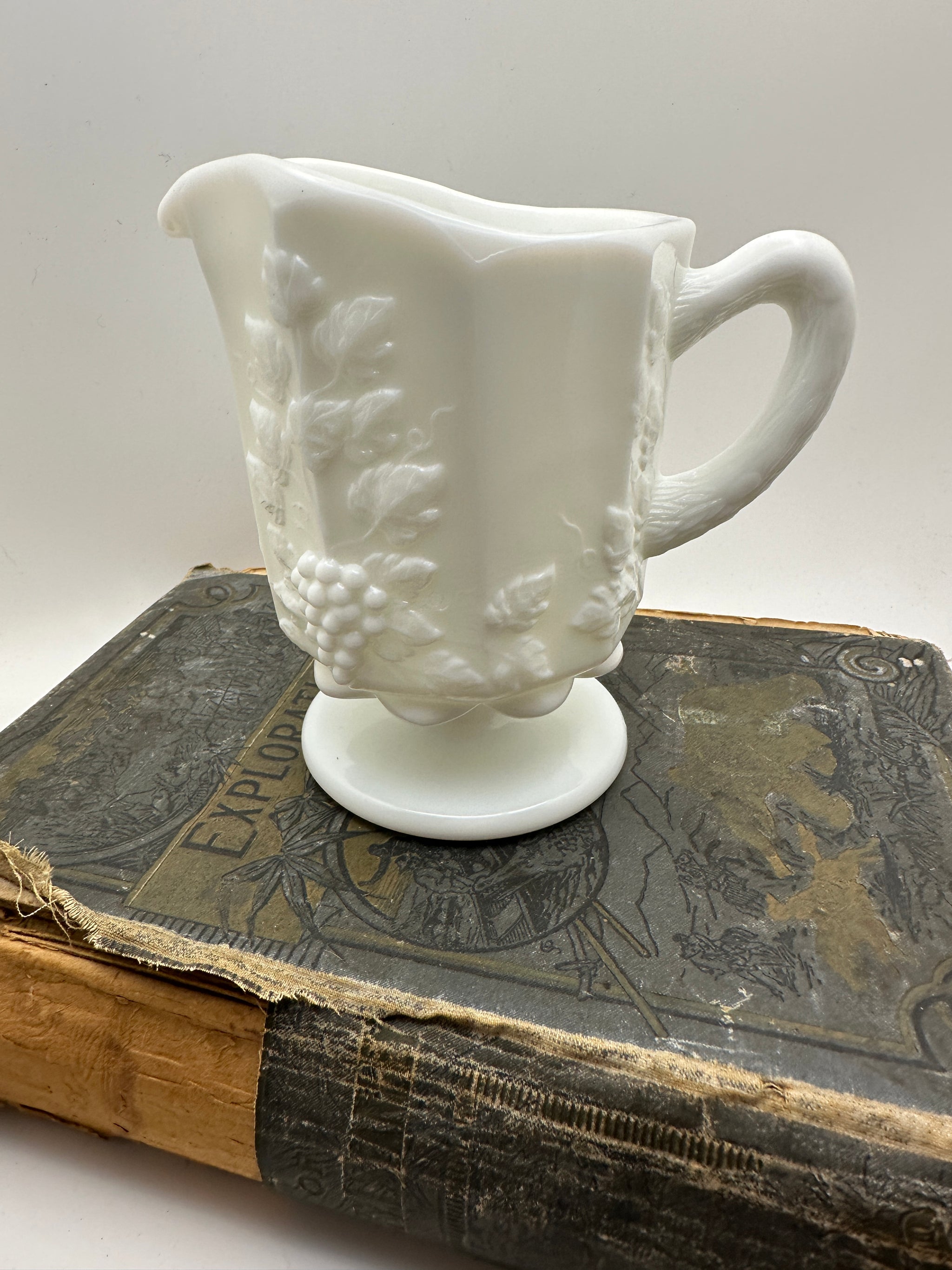 Vintage Heritage Milk Glass Westmorland Creamer