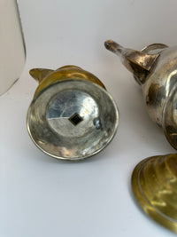 Vintage Solid Brass Tea Set