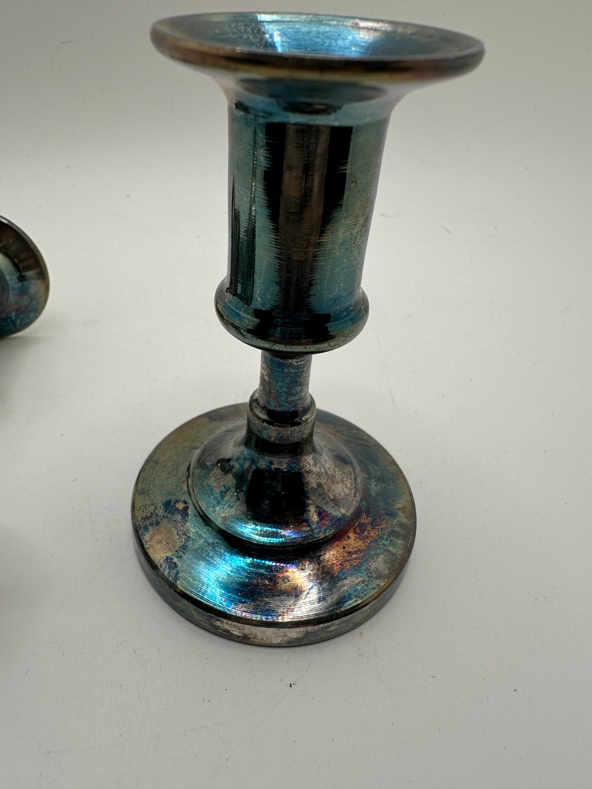 Vintage Silverplate Candlestick Holder