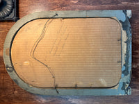 Antique Bowed Glass Oval Family Picture