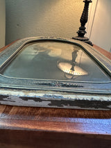 Antique Bowed Glass Oval Family Picture