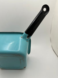 Vintage Blue Square Enamelware
