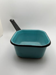 Vintage Blue Square Enamelware