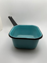 Vintage Blue Square Enamelware