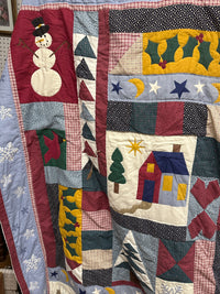 Vintage Handmade Christmas QuiltQuilt