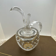 Vintage Glass Apple Perfume Bottle