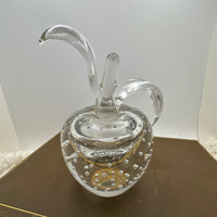 Vintage Glass Apple Perfume Bottle