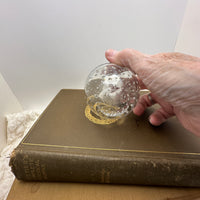 Vintage Glass Apple Perfume Bottle