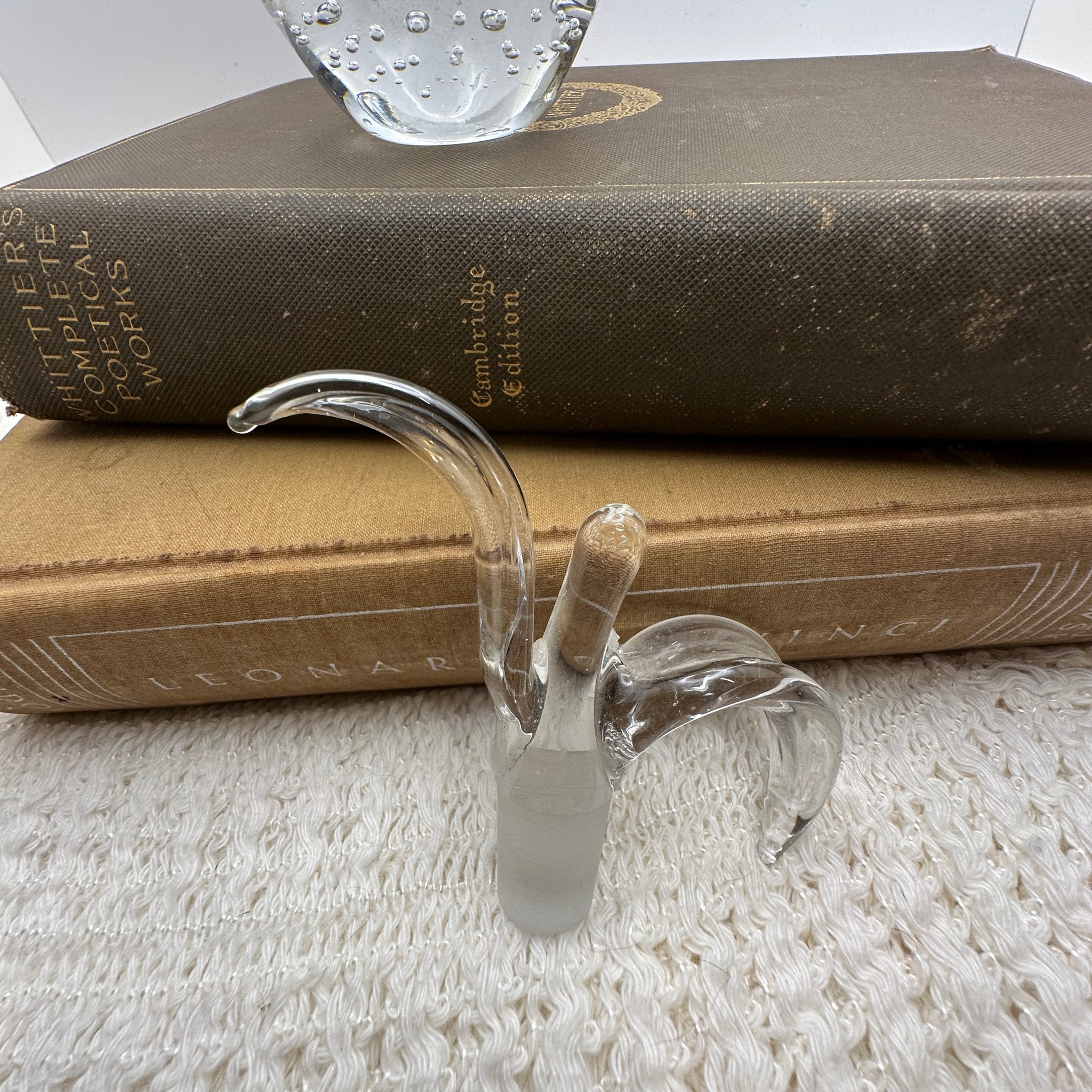 Vintage Glass Apple Perfume Bottle