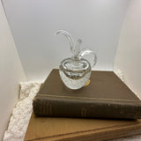 Vintage Glass Apple Perfume Bottle