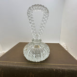 Vintage Crystal Perfume Bottle with Looped Handle