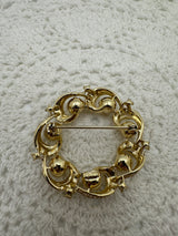 Vintage Gold tone Faux Pearl