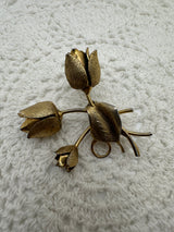 Vintage 3 Flower Brooch
