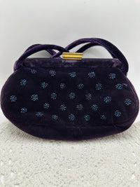 Vintage Purple Velvet Purse