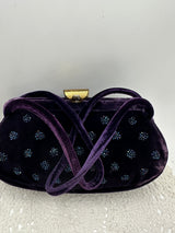 Vintage Purple Velvet Purse