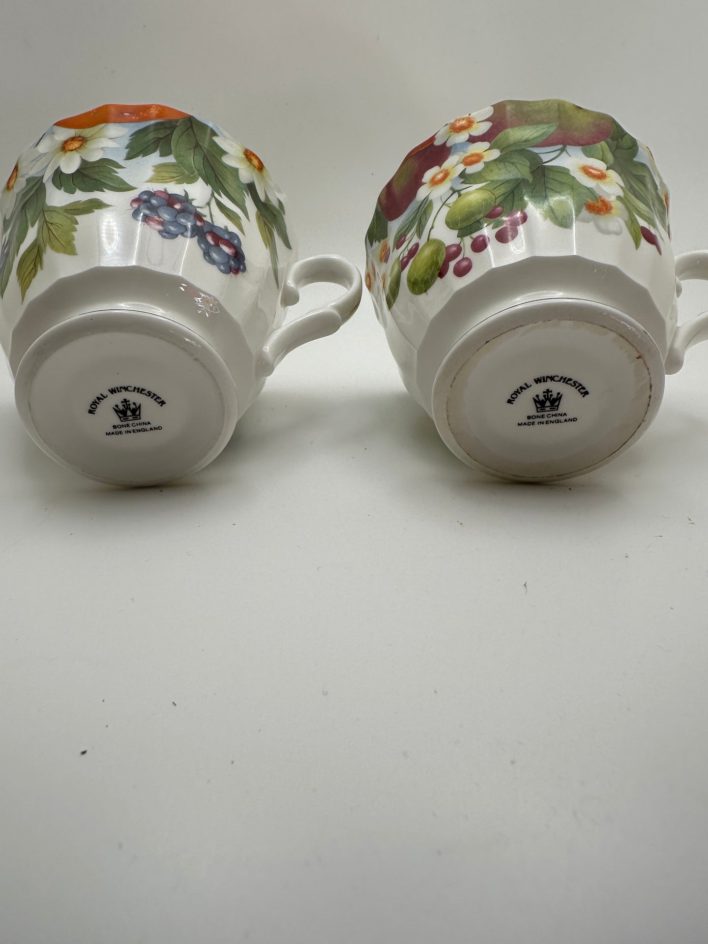Pair of Royal Winchester Fine Bone China Tea Cups