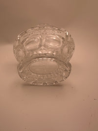 Vintage Crystal Small Basket Candy Dish