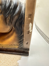 Vintage Ceramic Horsehead Bookends