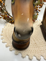 Vintage Ceramic Horsehead Bookends