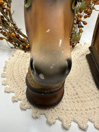 Vintage Ceramic Horsehead Bookends