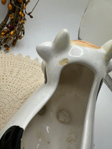 Vintage Ceramic Cow Creamer and Sugar Bowl